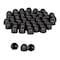 Vestil Hex Spoke Bolt Cap, 3/8 in Fits Bolt Dia, Black, Plastic Matte, 50 PK BC-BK-38-PK - alternate 1